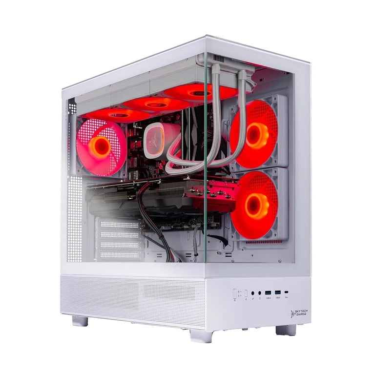 Skytech Gaming Azure 3 Gaming PC, Intel Ultra 7 270K PLUS 5.4GHz, NVIDIA RTX 5060 Ti 32GB VRAM, 2TB Gen4 NVMe SSD, 32GB DDR5 RAM 6000, 850W GOLD ATX 3 PSU, 360 ARGB AIO , WI-FI 6, Windows 11, Desktop